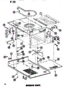 04 - Interior parts for Amana Microwave EMR3 / P7450301M from AppliancePartsPros.com