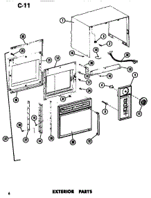02 - Exterior parts for Amana Microwave EMR3 / P7231802M from AppliancePartsPros.com