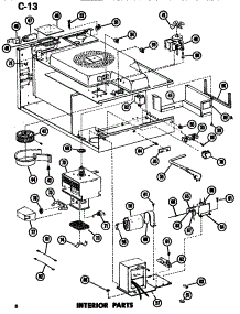 03 - Interior parts for Amana Microwave EMR3 / P7231802M from AppliancePartsPros.com