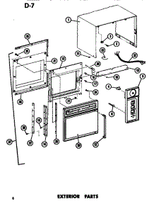 02 - Exterior parts for Amana Microwave EMR3 / P7231803M from AppliancePartsPros.com
