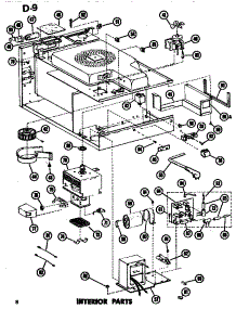 03 - Interior parts for Amana Microwave EMR3 / P7231803M from AppliancePartsPros.com