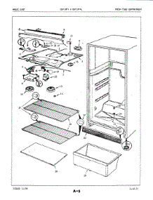 03 - Fresh Food Compartment parts for Maytag Refrigerator ENT15F4LA / 5D74B from AppliancePartsPros.com