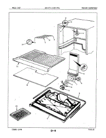 02 - Freezer Compartment parts for Maytag Refrigerator ENT17F4A / 5D75A from AppliancePartsPros.com