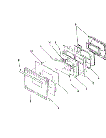 05 - Door parts for Hardwick Oven EPE7-21C819D from AppliancePartsPros.com