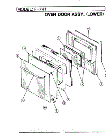 03 - Door Assy. (Lower) parts for Hardwick Range EPF7-41819AE from AppliancePartsPros.com