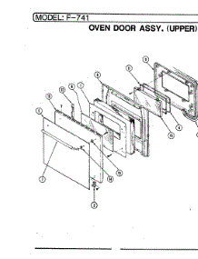 04 - Door Assy. (Upper) parts for Hardwick Range EPF7-41819AE from AppliancePartsPros.com