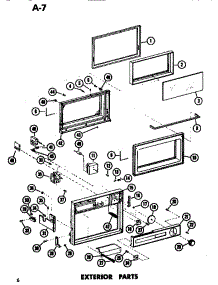 02 - Exterior parts for Amana Microwave ER3 / P7130604M from AppliancePartsPros.com