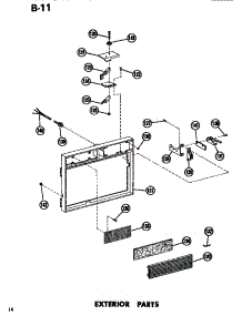 04 - Exterior parts for Amana Microwave ERC10D / P7194502M from AppliancePartsPros.com