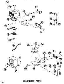 02 - Electrical parts for Amana Microwave ERC10PB / P7194501M from AppliancePartsPros.com
