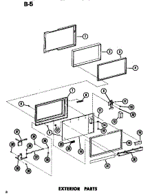 03 - Exterior parts for Amana Microwave ERC10PB / P7194501M from AppliancePartsPros.com