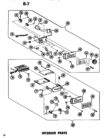 05 - Interior parts for Amana Microwave ERC10PB / P7194501M from AppliancePartsPros.com