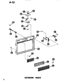 03 - Exterior parts for Amana Microwave ERC7D / P7159001M from AppliancePartsPros.com