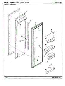 05 - Fresh Food Inner Door parts for Maytag Refrigerator ERSW22A / BM35C from AppliancePartsPros.com