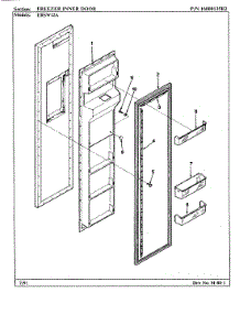 02 - Freezer Inner Door parts for Maytag Refrigerator ERSW22A / AM35B from AppliancePartsPros.com