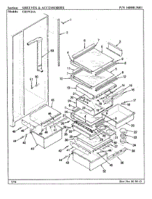 09 - Shelves & Accessories parts for Maytag Refrigerator ERSW24A / BM85D from AppliancePartsPros.com