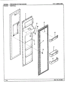02 - Freezer Inner Door parts for Maytag Refrigerator ERSW24A / AM85A from AppliancePartsPros.com