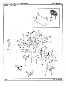 07 - Ice & Water Dispenser parts for Maytag Refrigerator ERSW24A / AM85A from AppliancePartsPros.com