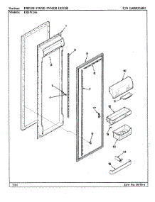 05 - Fresh Food Inner Door parts for Maytag Refrigerator ERSW24A / BM85A from AppliancePartsPros.com