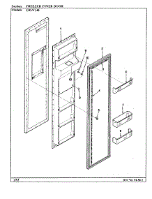 02 - Freezer Inner Door parts for Maytag Refrigerator ERSW24B / BM86A from AppliancePartsPros.com