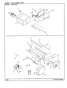 07 - Ice Maker & Bin parts for Maytag Refrigerator ERSW24B / BM86A from AppliancePartsPros.com