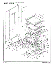 08 - Shelves & Accessories parts for Maytag Refrigerator ERSW24B / BM86A from AppliancePartsPros.com