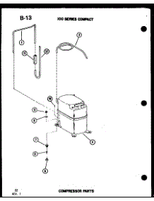 02 - 100 Series Compact Compressor Parts parts for Amana Air Conditioner ES108-2EK / P6723121R from AppliancePartsPros.com