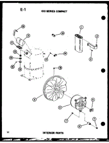 05 - 100 Series Compact Interior Parts parts for Amana Air Conditioner ES1082HL / P6723122R from AppliancePartsPros.com