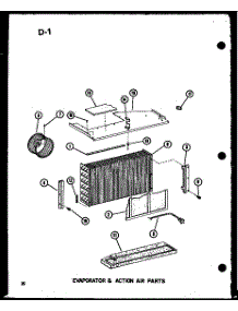 02 - Evap & Action Air Parts parts for Amana Air Conditioner ES2132MK / P6753503R from AppliancePartsPros.com