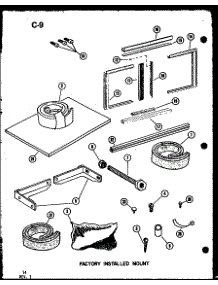 04 - Factory Installed Mount parts for Amana Air Conditioner ES2183ML / P6753510R from AppliancePartsPros.com