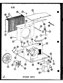 05 - Interior Parts parts for Amana Air Conditioner ES2183ML / P6753510R from AppliancePartsPros.com