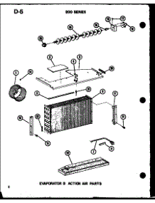 03 - Evap 8 Action Air Parts parts for Amana Air Conditioner ES218D3ML / P6753512R from AppliancePartsPros.com