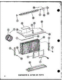 03 - Evap & Action Air Parts parts for Amana Air Conditioner ES218D3MT / P6753501R from AppliancePartsPros.com