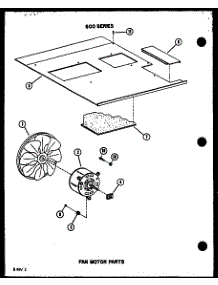 05 - Fan Motor Parts parts for Amana Air Conditioner ES6243R / P6711933R from AppliancePartsPros.com
