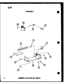 04 - Damper & Action Air Parts parts for Amana Air Conditioner ES6P-2AMS / P5497227R from AppliancePartsPros.com