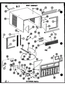 03 - Exterior Parts parts for Amana Air Conditioner ES92ML / P6881801R from AppliancePartsPros.com