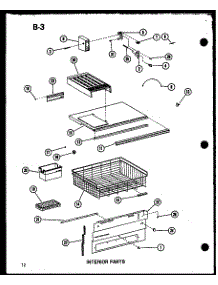 02 - Interior Parts parts for Amana Refrigerator ESBFC16A / P6023516A from AppliancePartsPros.com