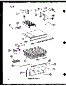 03 - Interior Parts parts for Amana Refrigerator ESBFC16C-A / P6023519W A from AppliancePartsPros.com