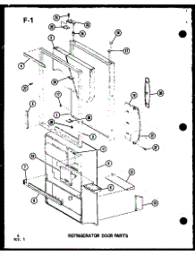 07 - Ref Door Parts parts for Amana Refrigerator ESBFC16DA / P7493501W A from AppliancePartsPros.com