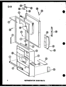 08 - Ref Door Parts parts for Amana Refrigerator ESBFC16D-A / P6023523W A from AppliancePartsPros.com