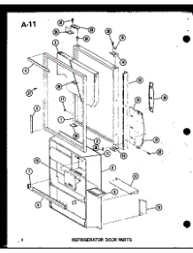 05 - Ref Door Parts parts for Amana Refrigerator ESBFC16L / P6023516L from AppliancePartsPros.com