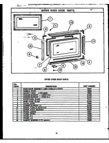 05 - Upper Oven Door parts for Amana Range ESD341 from AppliancePartsPros.com