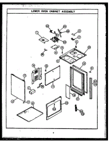 03 - Lower Oven Cabinet Assy parts for Amana Range ESD343 from AppliancePartsPros.com