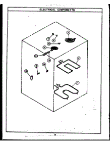 02 - Electrical Components parts for Amana Range ESD345 from AppliancePartsPros.com