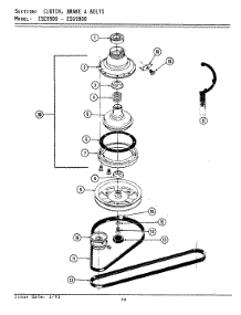 08 - Clutch, Brake & Belts (Ese9900, Esg9900) parts for Maytag Washer Dryer Combo ESE9900 from AppliancePartsPros.com