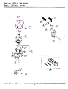 14 - Motor & Pump Assy (Ese9900 & Esg9900) parts for Maytag Washer Dryer Combo ESE9900 from AppliancePartsPros.com