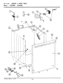 05 - Cabinet & Frt Pnl (Ese9900 & Esg9900) parts for Maytag Washer Dryer Combo ESG9900 from AppliancePartsPros.com