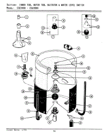 17 - Tub (Ese9900 & Esg9900) parts for Maytag Washer Dryer Combo ESG9900 from AppliancePartsPros.com