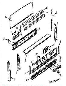 02 - Control Panel Parts parts for Amana Range ESK37002WW / P1142618NWW from AppliancePartsPros.com