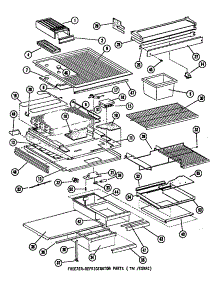 04 - Fz -Ref Parts parts for Amana Refrigerator ESR12E / P7395329W from AppliancePartsPros.com