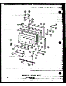 02 - Fz Door Assy Esr-16 parts for Amana Refrigerator ESR-16-A / P6030302W A from AppliancePartsPros.com